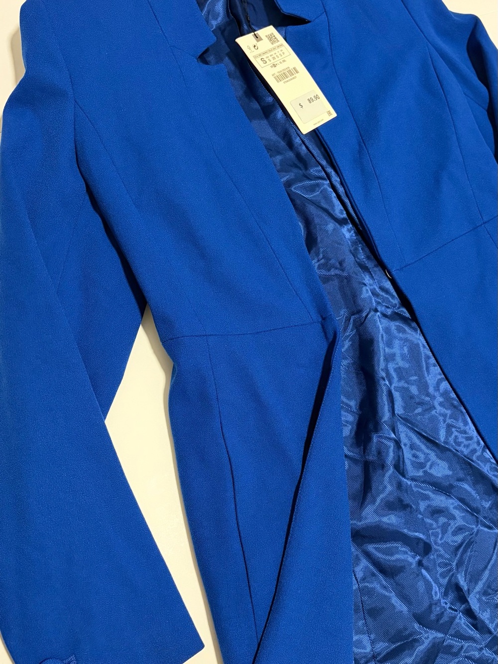 Zara Cobalt Blue Tailored Blazer